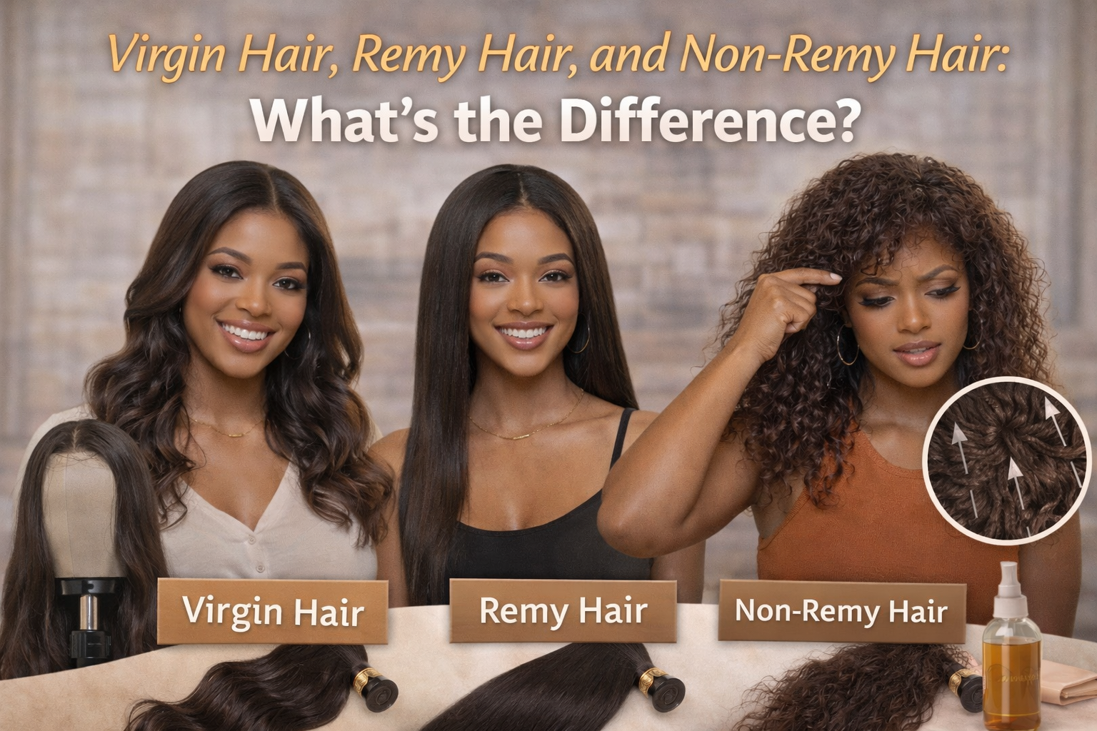 Virgin Hair, Remy Hair, and Non-Remy Hair: What’s the Difference ...