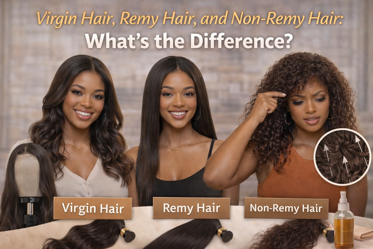 Virgin Hair, Remy Hair, and Non-Remy Hair: What’s the Difference?