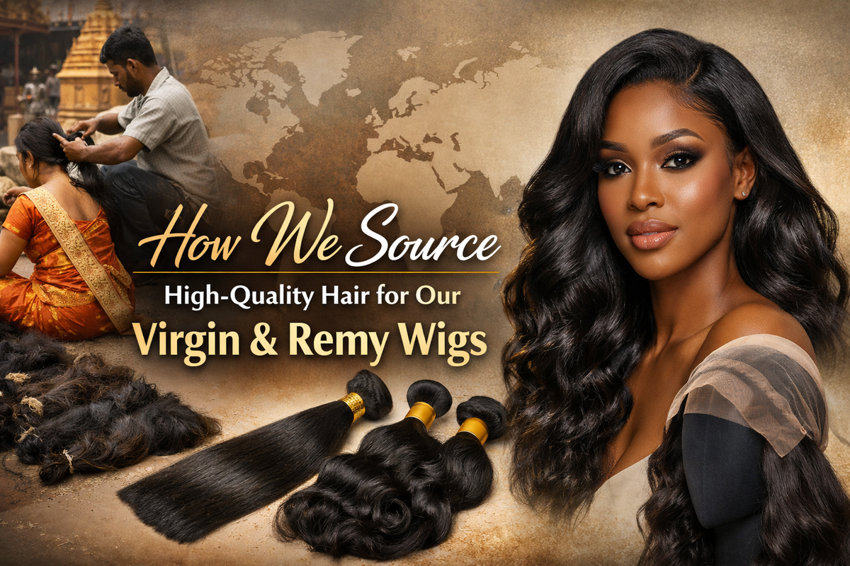 How We Source High-Quality Hair for Our Virgin & Remy Wigs