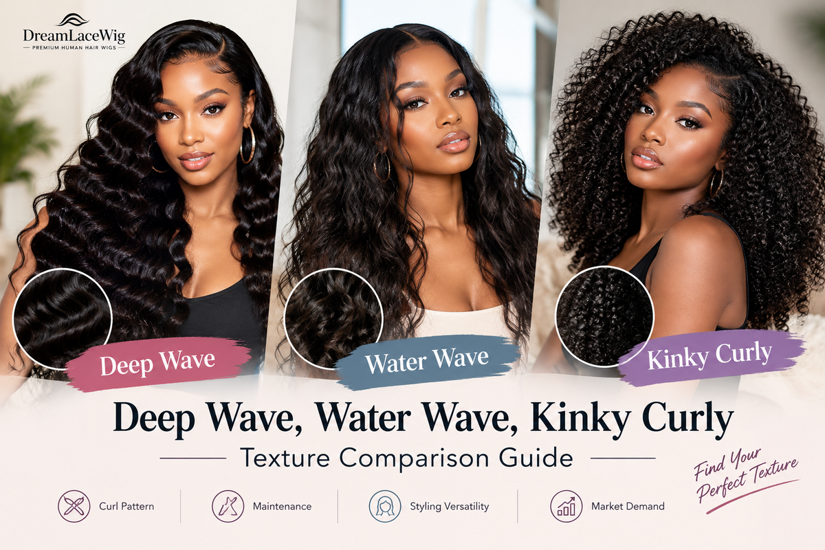Deep Wave, Water Wave, Kinky Curly: Texture Comparison Guide