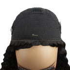 200% 3 In 1 Curly Texture Breathable Cap Half Wig Natural Color