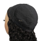 200% 3 In 1 Curly Texture Breathable Cap Half Wig Natural Color