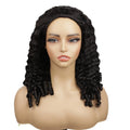 200% 3 In 1 Curly Texture Breathable Cap Half Wig Natural Color