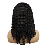 200% 3 In 1 Curly Texture Breathable Cap Half Wig Natural Color