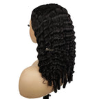 200% 3 In 1 Curly Texture Breathable Cap Half Wig Natural Color