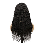 13x4 Transparent Lace Burmese Curly Closure Human Hair Wig