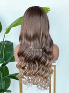 BL-02 Ash Mushroom Blonde Body Wave Human Hair Wig