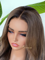 BL-02 Ash Mushroom Blonde Body Wave Human Hair Wig