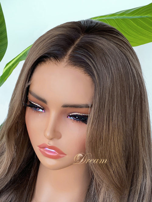 BL-02 Ash Mushroom Blonde Body Wave Human Hair Wig
