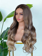 BL-02 Ash Mushroom Blonde Body Wave Human Hair Wig