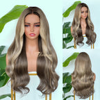 BL-05 Ash Beige Blonde Body Wave Human Hair Wig