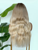 BL-06 Warm Beige Blonde Body Wave Human Hair Wig