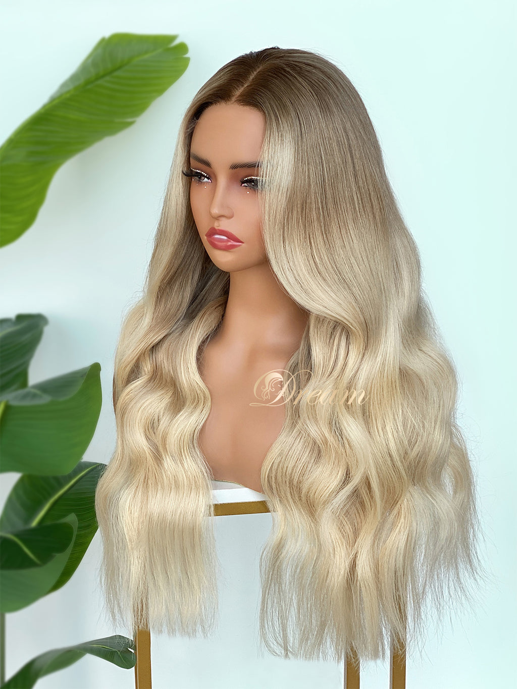 BL-06 Warm Beige Blonde Body Wave Human Hair Wig