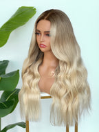 BL-06 Warm Beige Blonde Body Wave Human Hair Wig