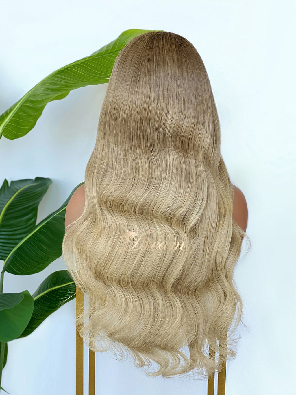 BL-07 Light Champagne Blonde Body Wave Human Hair Wig