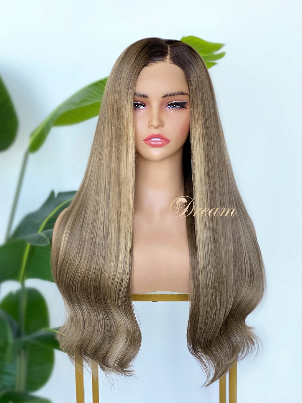 BL-09 Ash Beige Blonde Straight Human Hair Wig