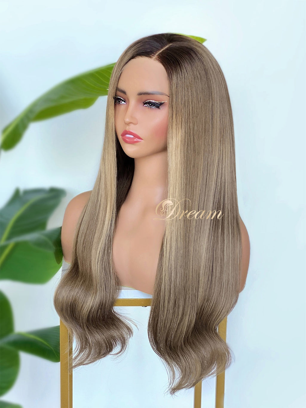 BL-09 Ash Beige Blonde Straight Human Hair Wig