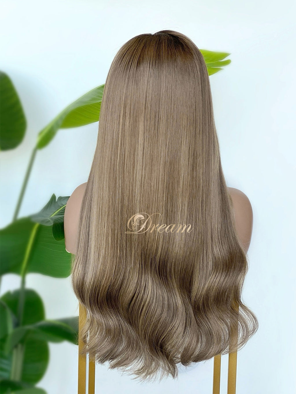 BL-09 Ash Beige Blonde Straight Human Hair Wig
