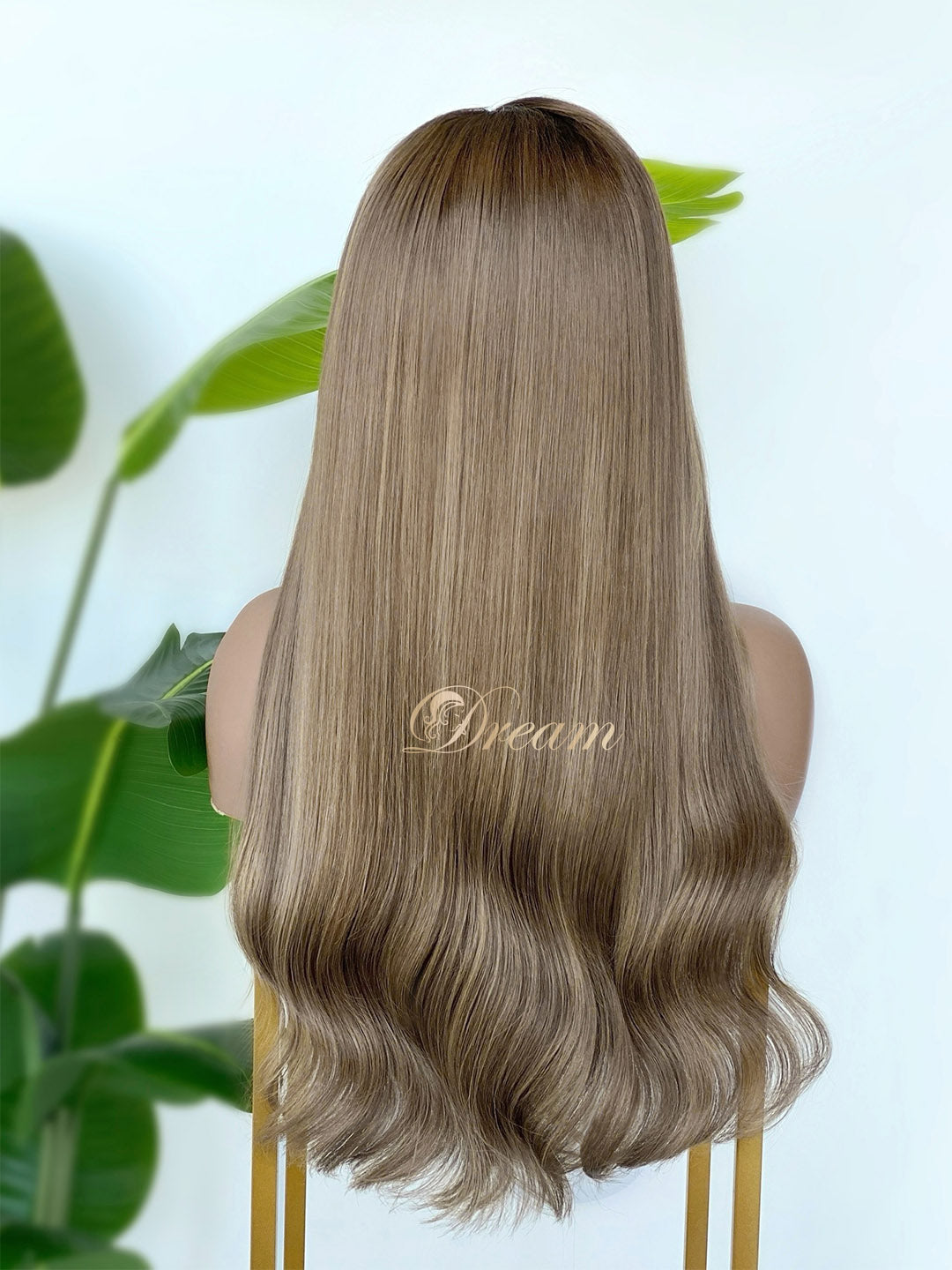 BL-09 Ash Beige Blonde Straight Human Hair Wig