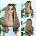BL-09 Ash Beige Blonde Straight Human Hair Wig