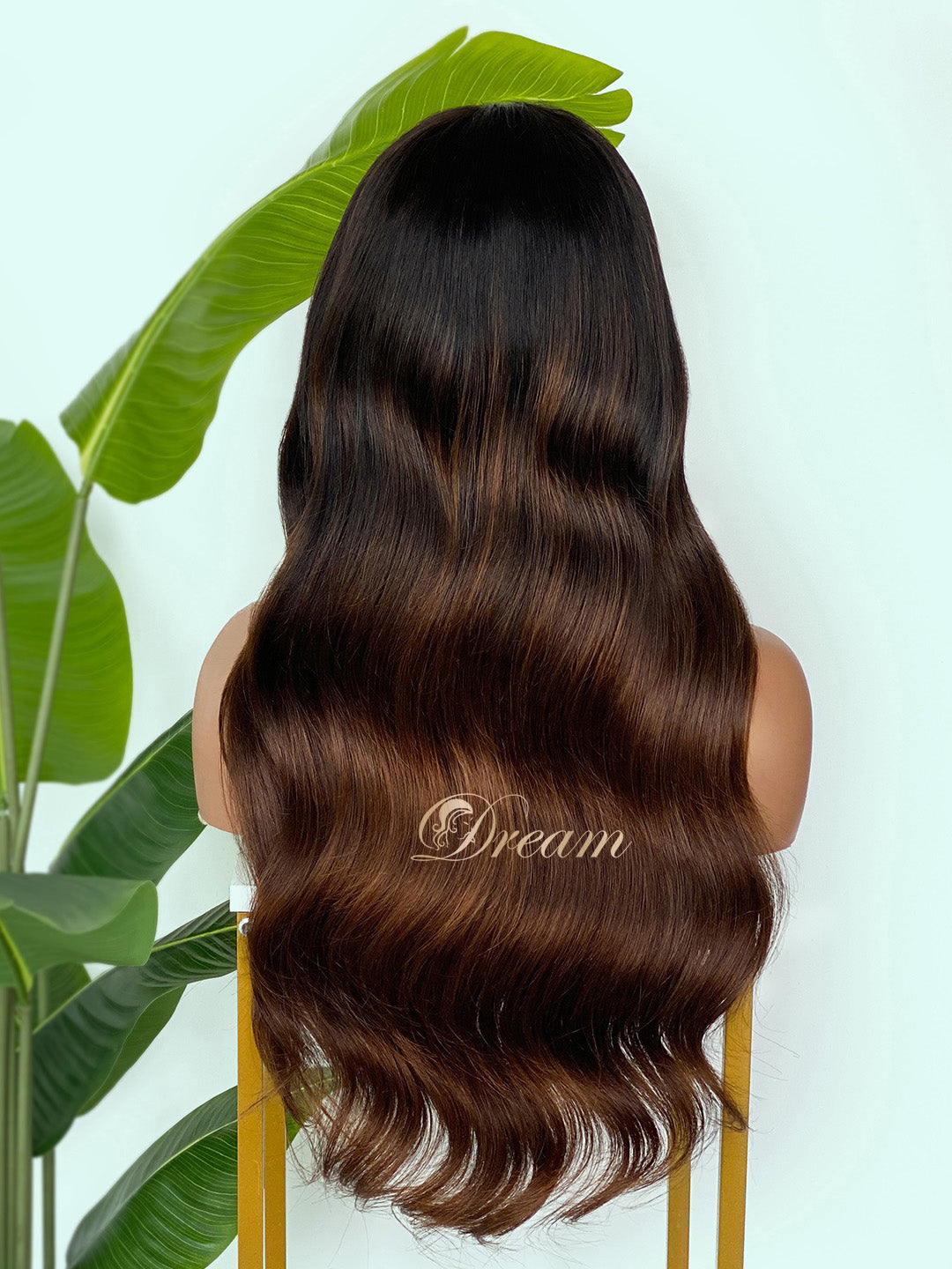 L1-12 Deep Espresso Brown Body Wave Human Hair Wig