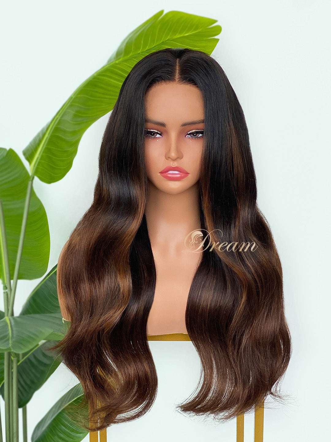 L1-12 Deep Espresso Brown Body Wave Human Hair Wig