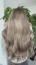 BL-05 Ash Beige Blonde Body Wave Human Hair Wig