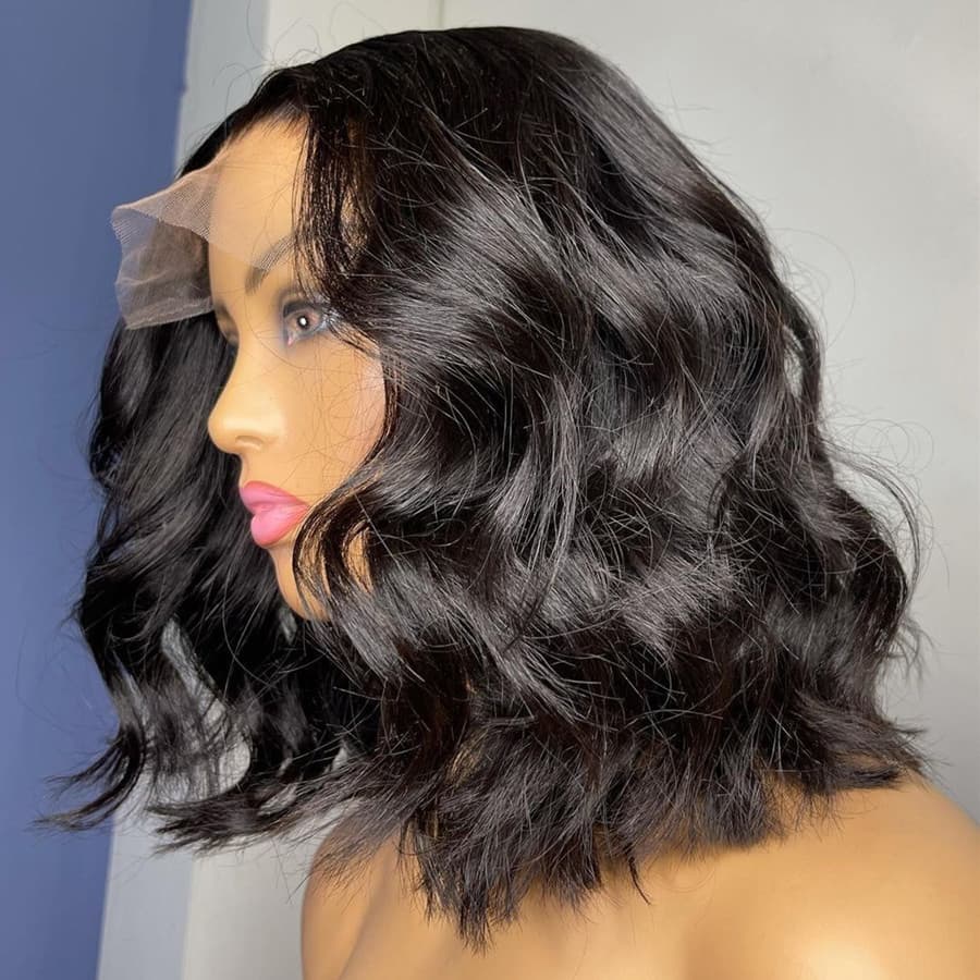 Bob Wigs 5x5inch Closure Wig Bob Wave 180% Density