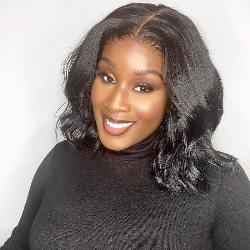 Bob Wigs 5x5inch Closure Wig Bob Wave 180% Density
